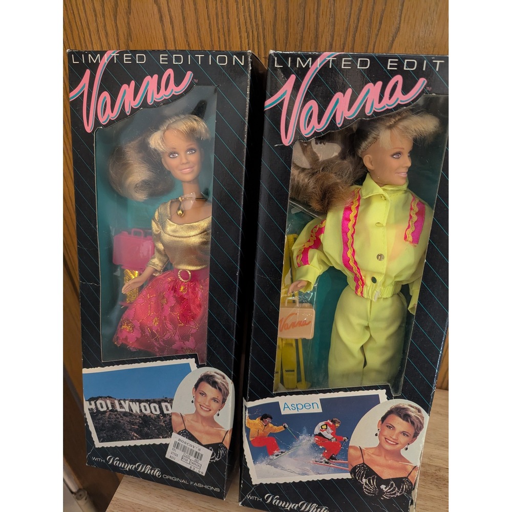 Vanna White Dolls Vintage Totsy Limited Edition Hollywood & Aspen Set of 2 NIB
